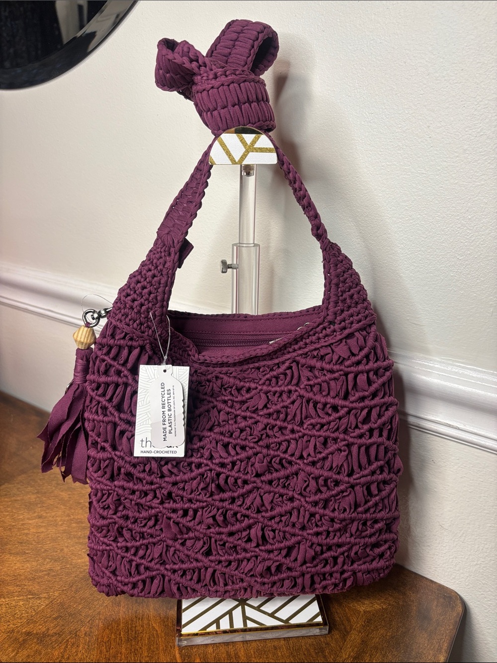 The SAK Carlisle handwoven plum crossbody bag- NEW (NWT) - Picture 6 of 14
